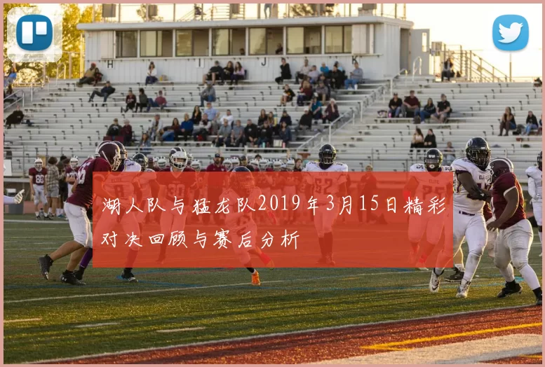 湖人队与猛龙队2019年3月15日精彩对决回顾与赛后分析