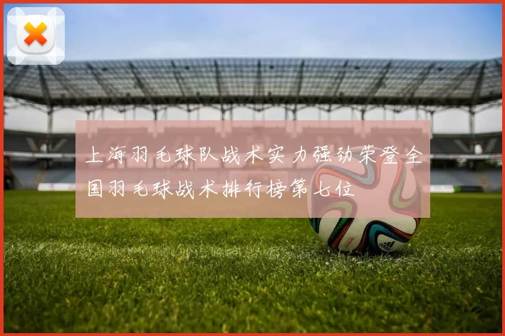 上海羽毛球队战术实力强劲荣登全国羽毛球战术排行榜第七位