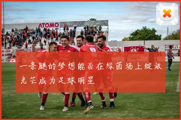 一条腿的梦想能否在绿茵场上绽放光芒成为足球明星